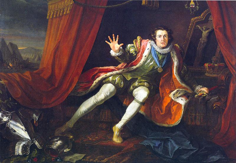 unknow artist David Garrick as Richard III in Colley Cibber's adaptation of the William Shakespeare play oil painting picture